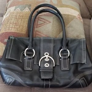 Coach Leather Shoulder Bag